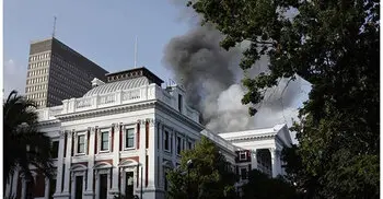 Fire at South African parliament in Cape Town: Report