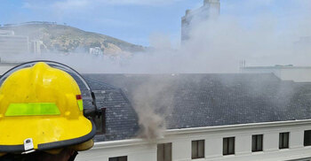 South Africa parliament: Man arrested over massive fire