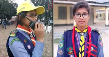 দিনাজপুরে ট্রাকের ধাক্কায় প্রাণ গেলো স্কাউট সদস্যের