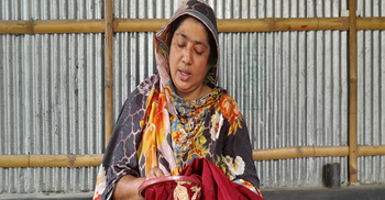 শেফালীর নকশিকাঁথা বিক্রি হচ্ছে ভারতের বাজারে