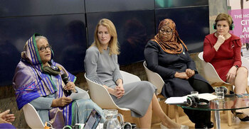 Ensuring women's leadership to tackle climate change stressed