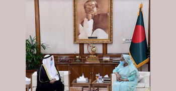 Kuwaiti envoy congratulates PM for Padma Bridge construction