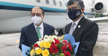 Shringla arrives on two-day visit