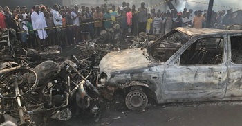 Fuel tanker blast in Sierra Leone kills 99