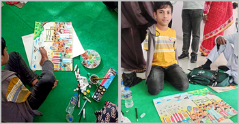 পা দিয়ে ছবি এঁকে দেশসেরা মোনায়েম