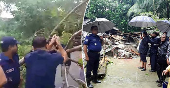 রাস্তা পরিষ্কার করছেন এসপি, বাড়িঘর মেরামত করছে পুলিশ