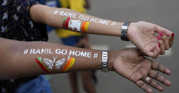 Sri Lanka acting president declares emergency amid protests