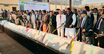 দর্শনা চিনিকলে আখ মাড়াই মৌসুম শুরু