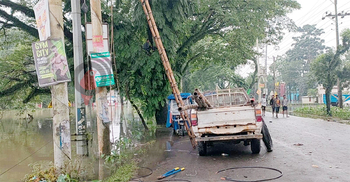 চারদিন পর বিদ্যুৎ পেলো সুনামগঞ্জ শহরের অর্ধেক এলাকা