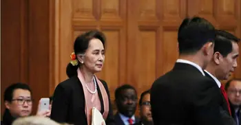 Suu Kyi arrives at ICJ as Myanmar faces genocide case