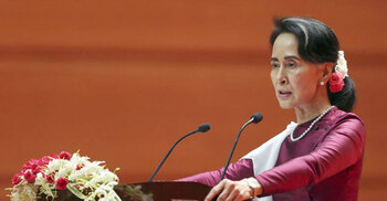 Suu Kyi’s party says it won landslide victory in Myanmar polls