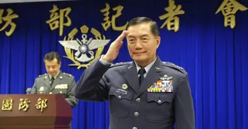 Taiwan army chief killed in helicopter crash