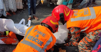 ট্রাকের চাকায় প্রাণ গেল নারীর