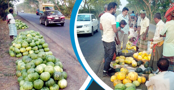 পথেঘাটে তরমুজ-বাঙ্গির বাজার, চড়াদামে কিনতে পারছেন না দরিদ্ররা