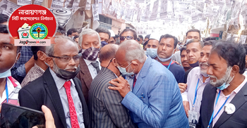 জেলা আ’লীগ সভাপতির সঙ্গে বুক মেলালেন তৈমূর