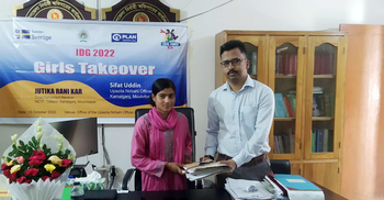 একঘণ্টার ইউএনও স্কুলছাত্রী জুতিকা