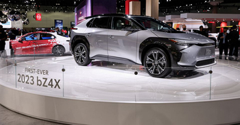 Toyota rolls out first battery electric car