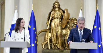 Finnish president confirms his country will apply to join NATO