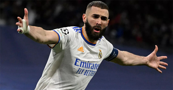 Benzema equals Raul's Real Madrid goals total