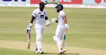 Nayeem's career-best bowling dismisses Sri Lanka for 397