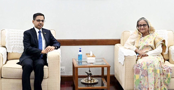 PM reiterates Bangladesh’s anti-terrorism stance as Indian envoy calls on