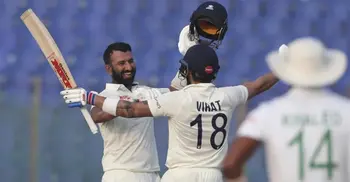 Pujara, Gill cement India's strong position