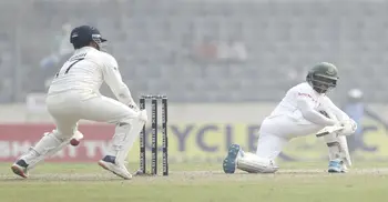 Mominul fifty steers Bangladesh to 184-5 at tea