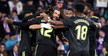 Late Benzema double earns Real Madrid 2-0 win at Valladolid