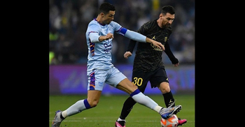 Ronaldo and Messi both score in Saudi exhibition