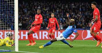 Osimhen double helps Napoli see off Frankfurt