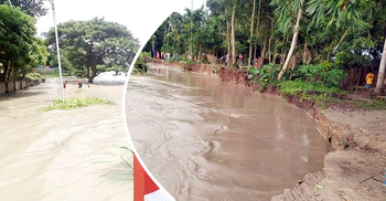 ফরিদপুরে প্রতিনিয়ত বাড়ছে পদ্মার পানি, বন্যা পরিস্থিতির অবনতি