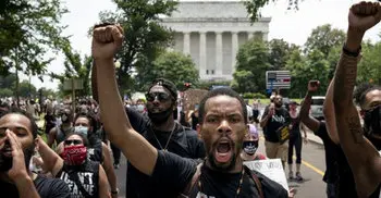 George Floyd: Thousands protest against racism across US