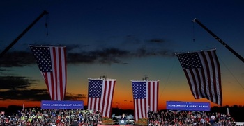 Trump launches final, two-day frenzy of campaigning in bid for surprise win
