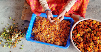 The vegan leather made from India’s waste flowers