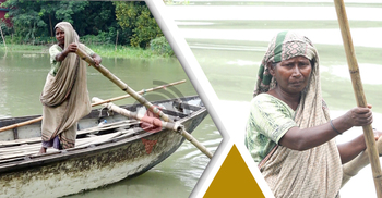 ১৮ বছর ধরে বৈঠা বাইছেন চপলা মাঝি