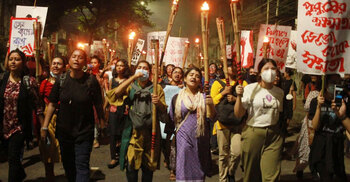Anti-rape protest: Women in Dhaka march to break the shackles
