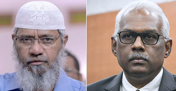 মালয়েশীয় এমপিকে জাকির নায়েকের আইনি নোটিশ