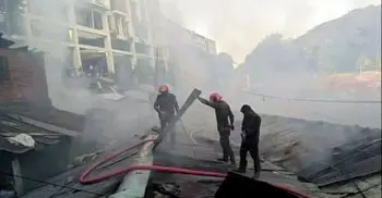 Over 100 shops gutted in Chattogram market fire