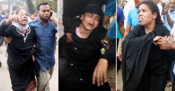 আদালত চত্বরে স্বজনদের আহাজারি, আসামিদের নির্দোষ দাবি