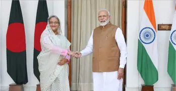 Hasina, Modi inaugurate 3 projects, sign pacts after Delhi meet