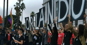 Lady Gaga reads out names of Orlando shooting victims at LA vigil