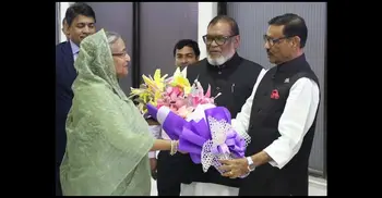 PM returns home