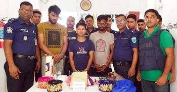 জাফলংয়ে কোটি টাকার হেরোইনসহ আটক ৩