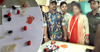 কনডমে ইয়াবা ভরে বিশেষ অঙ্গে রেখে ধরা খেলেন তিনি