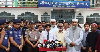 প্রস্তুত ঐতিহাসিক কিশোরগঞ্জের শোলাকিয়া ময়দান, ঈদের জামাত সকাল ১০টায়