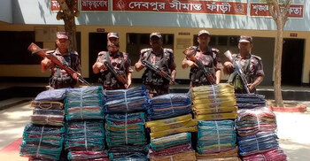 ফেনীতে ২৬ লাখ টাকার ভারতীয় থ্রি পিস জব্দ