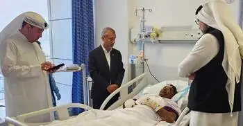 যুদ্ধে আহত দুই বাংলাদেশিকে দেখতে গেলেন রাষ্ট্রদূত রইস হাসান