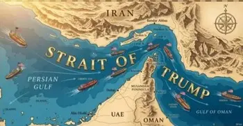 হরমুজের নাম ‘ট্রাম্প প্রণালি’ দেওয়া মানচিত্র শেয়ার করলেন ট্রাম্প