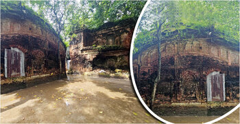 ৬০০ বছরের পুরাকীর্তি ধানুকা মনসাবাড়ির মন্দির