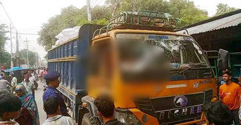 পূজার কেনাকাটা করে ফেরার পথে প্রাণ গেলো খালা-ভাগনের